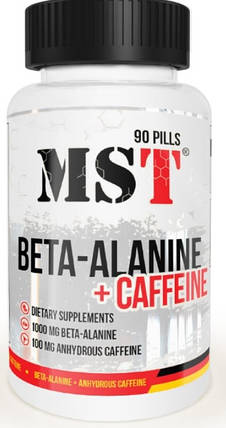 Бета-аланін і кофеїн MST Beta-Alanine plus 90 таб caffeine, фото 1