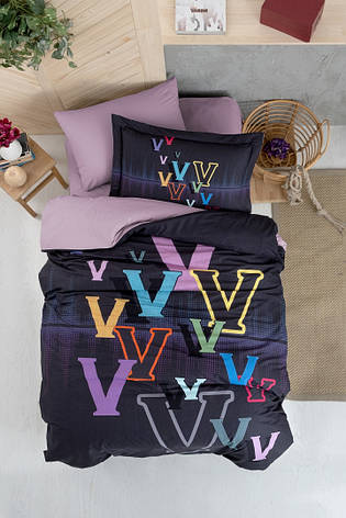 Постільна білизна First Choice Exclusive Digital Ranforce полуторний - Gloss Mauve, фото 1