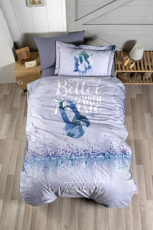 Постільна білизна First Choice Exclusive Digital Ranforce полуторний - Sound, фото 1