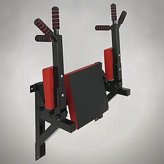 Турнік бруси прес стаціонарний 3 в 1 KZ-560 Спортивні стінки та турніки для дому Чорний, фото 4