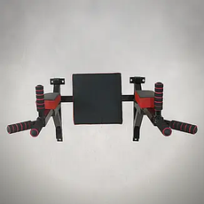 Турнік бруси прес стаціонарний 3 в 1 KZ-560 Спортивні стінки та турніки для дому Чорний, фото 3