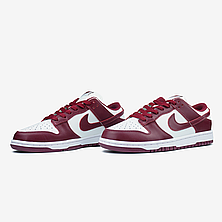 Чоловічі кросівки Найк Nike Dunk Low Team Red Bordo White DD1391-601, фото 2