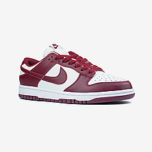 Чоловічі кросівки Найк Nike Dunk Low Team Red Bordo White DD1391-601, фото 3