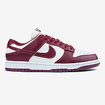 Чоловічі кросівки Найк Nike Dunk Low Team Red Bordo White DD1391-601, фото 4