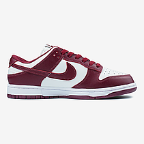 Чоловічі кросівки Найк Nike Dunk Low Team Red Bordo White DD1391-601, фото 5