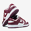 Чоловічі кросівки Найк Nike Dunk Low Team Red Bordo White DD1391-601, фото 10