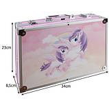 Набір для малювання Maaleo 22768 у валізі 145 елементи Єдиноріг, фото 2