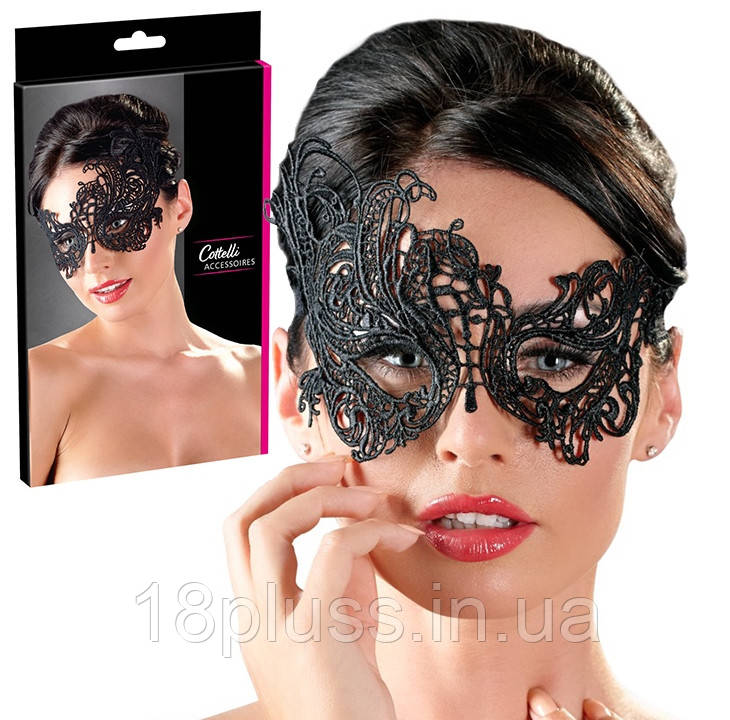 Мереживна маска на очі Cottelli Collection Lace Mask, фото 1