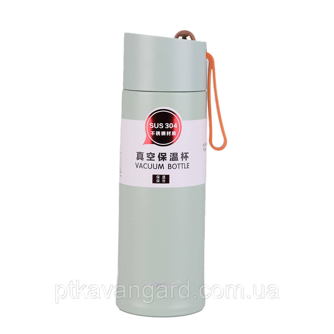 Термос із нержавіючої сталі 450 мл Оливковий YLS80157OL, фото 1