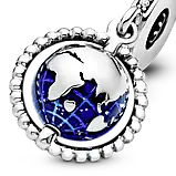 Срібна намистина Pandora «Глобус, що обертається» 798021CZ, фото 2