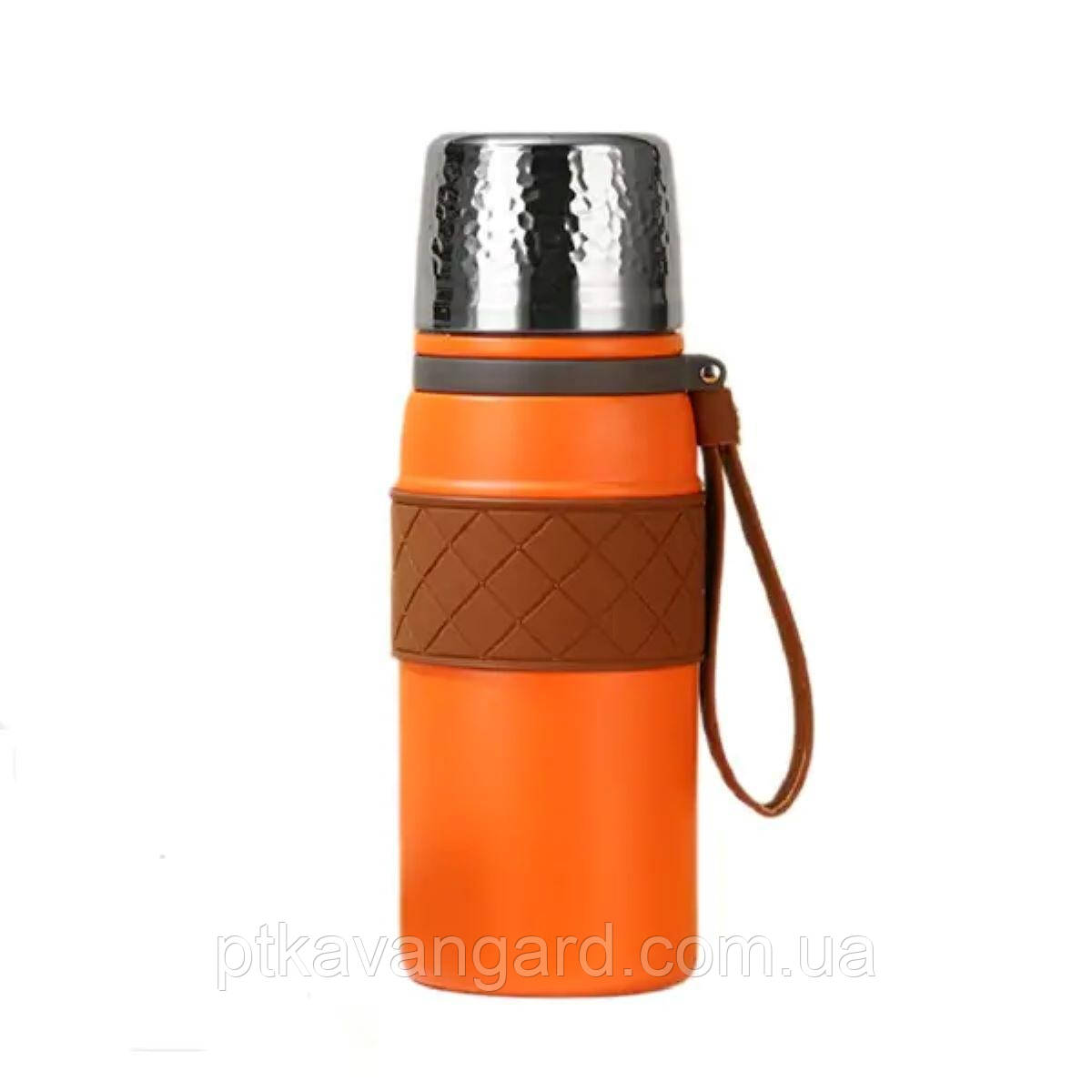 Термос із нержавіючої сталі 700 мл помаранчевий HP-14-7O, фото 1