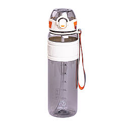 Пляшка для води Houo спортивна 1 літр з фліп кришкою біла HP-14-33W