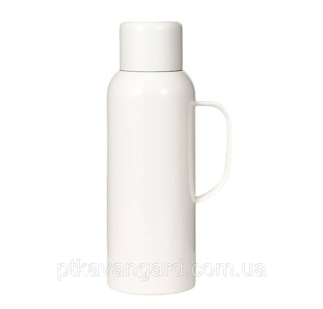 Термос Vacuum з датчиком температури на 820 мл білий HP-14-55W, фото 1