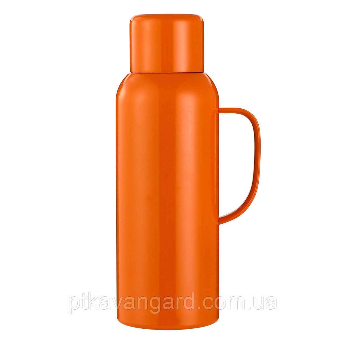 Термос Vacuum з датчиком температури на 820 мл помаранчевий HP-14-55O, фото 1