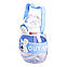 Пляшка для води дитяча з трубочкою 580 мл з ручкою та ремінцем 15 см Синя HP-14-37BL, фото 4