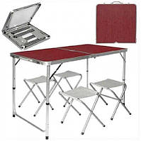 Алюминиевый стол и стулья, набор столов и стульев