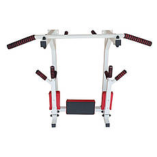 Турнік бруси прес стаціонарний ПРЕМІУМ 3 в 1 зі складними брусами Спортивні стінки та турніки для дому, фото 3