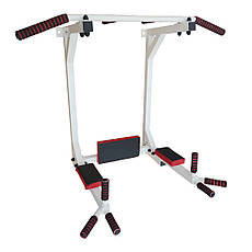 Турнік бруси прес стаціонарний ПРЕМІУМ 3 в 1 зі складними брусами Спортивні стінки та турніки для дому, фото 4