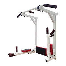 Турнік бруси прес стаціонарний ПРЕМІУМ 3 в 1 зі складними брусами Спортивні стінки та турніки для дому, фото 5