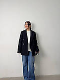 Жіночий кашеміровий піджак у стилі оверсайз, фото 5