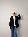 Жіночий кашеміровий піджак у стилі оверсайз, фото 2