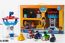 Набір Щенячий Патруль Велика База рятувальників з 6 щенятами, машинками та вежею