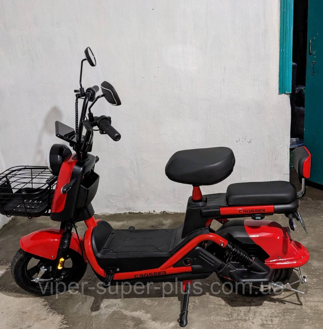 Електроскутер Електровелосипед Crosser CR2 Двохмісний 2025 (600W, 60V, 20Ah) Червоний, фото 1