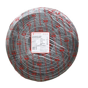 Кабель коаксіальний RG-6U 100% мідь 1.02 поліетилен, чорний, 100 м