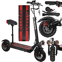 HIT! Електричний самокат з сидінням 777800 Billgery 1200W акумулятор 48V18Ah надувні колеса 11 та подвійні амортизатори