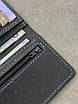 Чоловіче портмоне РУЧНОЇ РОБОТИ з натуральної шкіри Crazy Horse SG013 (сірий), фото 5