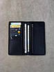 Чоловіче портмоне РУЧНОЇ РОБОТИ з натуральної шкіри SG012 (чорний), фото 6