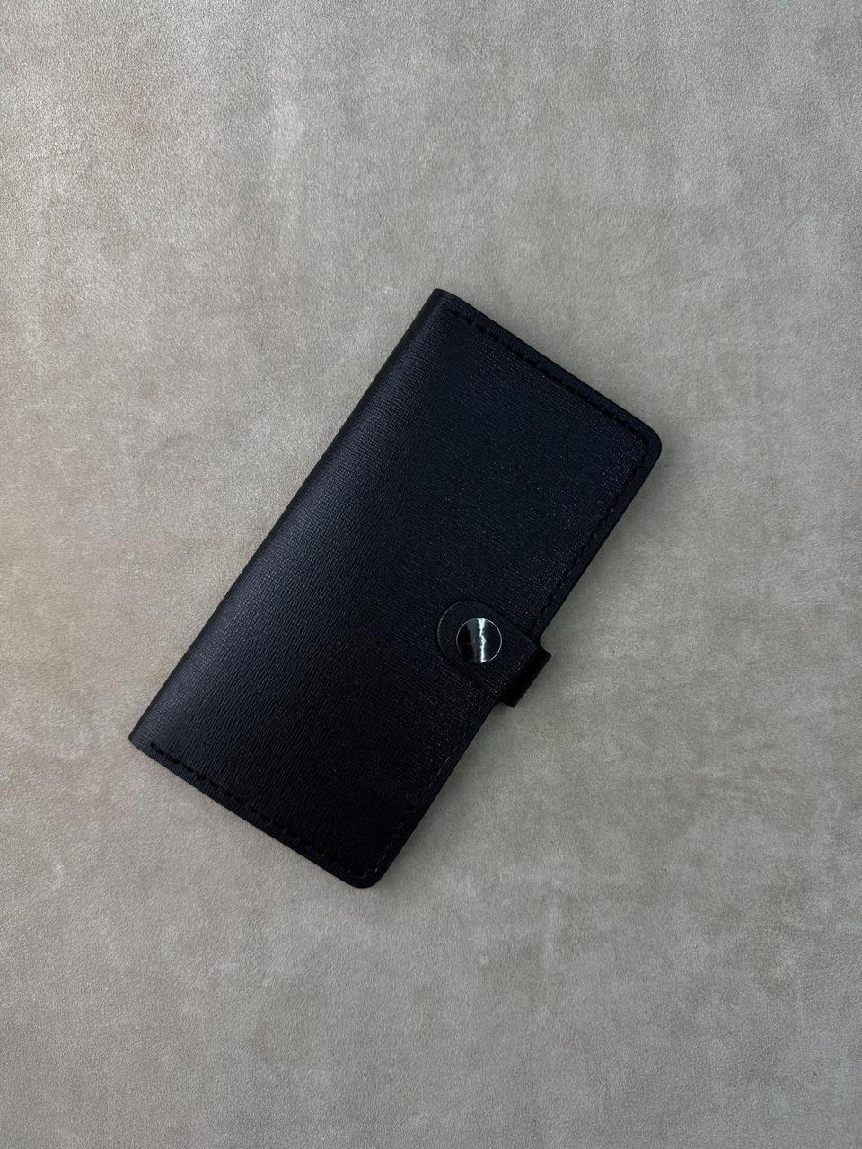 Чоловіче портмоне РУЧНОЇ РОБОТИ з натуральної шкіри SG010 ( чорний ), фото 1