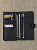 Чоловіче портмоне РУЧНОЇ РОБОТИ з натуральної шкіри SG010 ( чорний ), фото 4