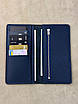 Чоловіче портмоне РУЧНОЇ РОБОТИ з натуральної шкіри SG009 (синій), фото 5