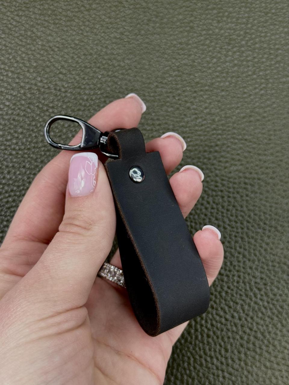 Брелок шкіряний SKILL (коричневий), фото 1