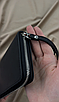 Шкіряний клатч-гаманець із натуральної шкіри Crazy Horse (чорний), фото 4