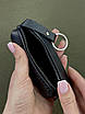 Ключниця з натуральної зернистої шкіри MAXI (чорна), фото 10