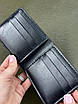 Чоловічий гаманець-біфолд РУЧНОЇ РОБОТИ з натуральної шкіри SG003 (чорний), фото 2