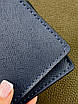 Чоловічий гаманець-біфолд РУЧНОЇ РОБОТИ з натуральної шкіри SG002 (синій), фото 2