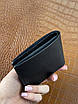 Чоловічий гаманець-біфолд РУЧНОЇ РОБОТИ з натуральної шкіри SG001 (чорний), фото 8