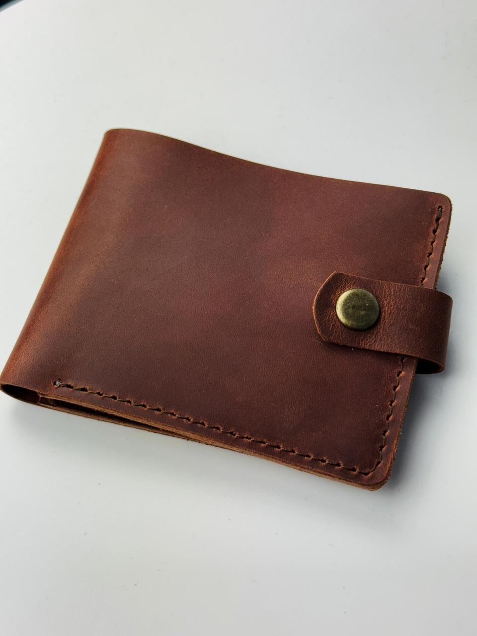 Класичний гаманець із натуральної шкіри SD004 (світло коричневий), фото 1