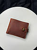 Класичний гаманець із натуральної шкіри SD004 (світло коричневий), фото 3