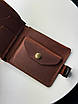 Класичний гаманець із натуральної шкіри SD004 (світло коричневий), фото 5