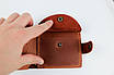Класичний гаманець із натуральної шкіри Crazy Horse тиснення крокодил SH018 (світло-коричневий), фото 7