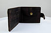 Класичний гаманець із натуральної шкіри Crazy Horse тиснення крокодил SH016 (темно-коричневий), фото 6