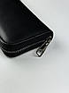Шкіряний клатч-гаманець із натуральної гладкої шкіри SV002 (чорний), фото 5
