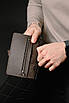 Портмоне чоловіче із натуральної гладкої шкіри SR014 (коричневе), фото 5
