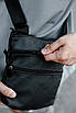 Сумка-мессенджер із натуральної шкіри, сумка через плече чоловіча SL029 (чорна), фото 6