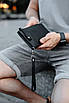 Чоловічий клатч-гаманець із натуральної зернистої шкіри SKILL Trampl (чорний), фото 2