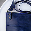 Сумка-месенджер з натуральної шкіри Crazy Horse, через плече (синій), фото 5
